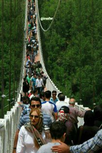 سقوط زن 26 ساله از پل معلق مشگین‌شهر اردبیل